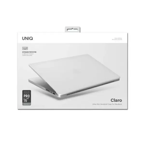 UNIQ CLARO ULTRA-SLIM HARDSHELL CASE FOR MACBOOK PRO 13'' 2020-2022 | MATTE CLEAR